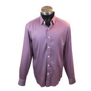 Faherty Mens M Checkered Long Sleeve Button Down Shirt Supima Cotton & Recycled